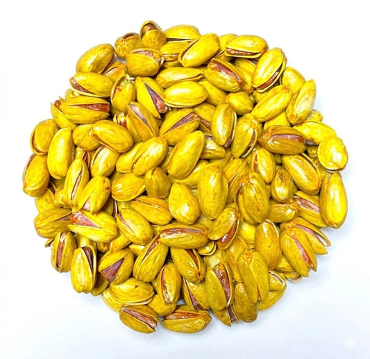 TANHO Nuts & Seeds Roasted Pistachios with Saffron Flavour Saffron Pistachios | Buy Online UK | TANHO